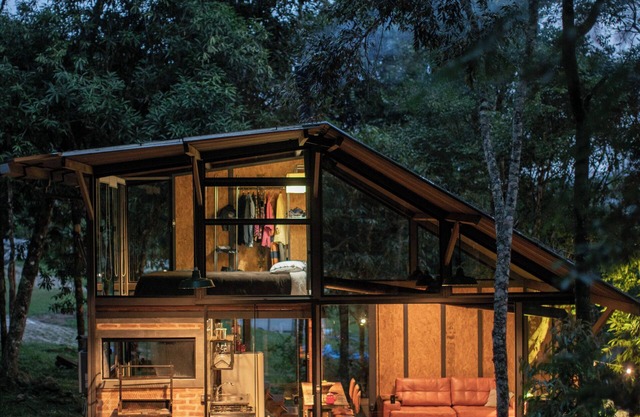 Chale de Vidro nas montanhas