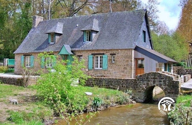 Charming Rustic Stone House with Private Pond, Terrace, and Fishing near Mont Saint Michel