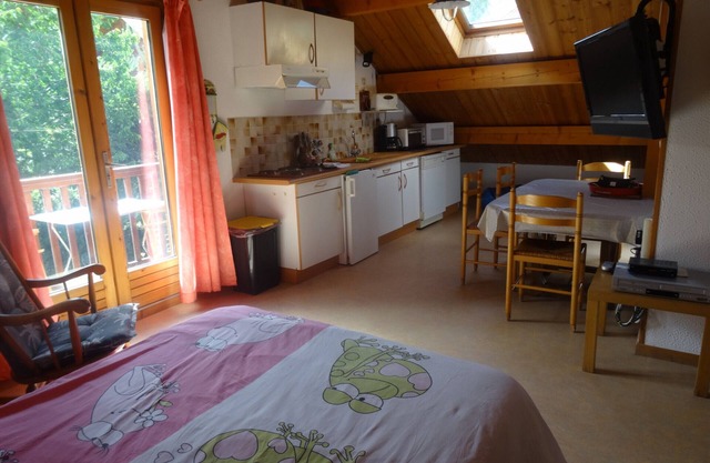 Charming 2 Rooms + Mountain Corner - Private Parking, WiFi, Close to Slopes