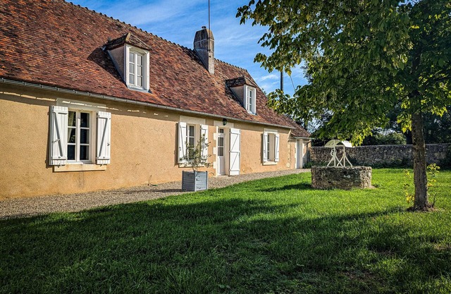 Charming Cottage with Pool, Terrace, and Garden in Brenne Natural Park