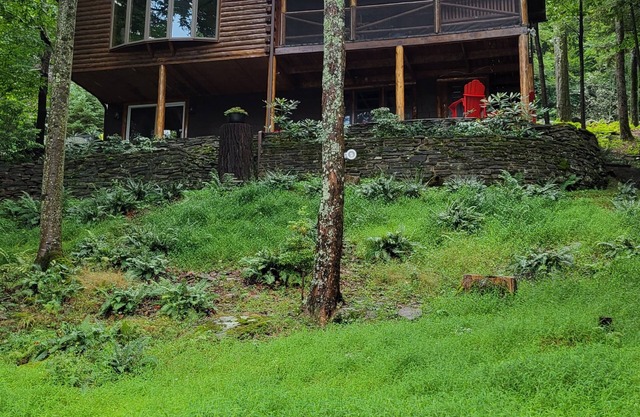 Charming lakefront log cabin with private dock-for your boat & jet ski