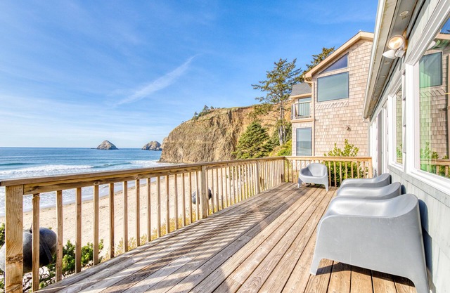 Charming Oceanfront Getaway with Gorgeous Water Views & Easy Beach Access