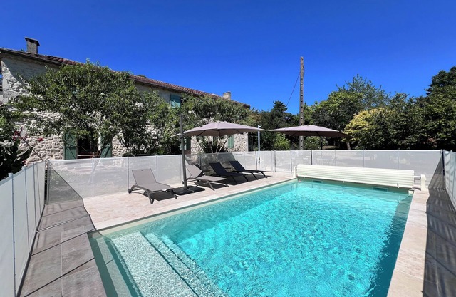 Charming Renovated Stone House with Heated Pool, A/C, and Stunning Views