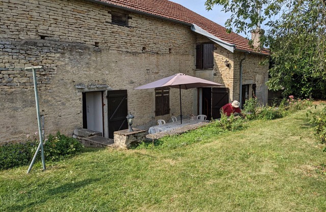 Charming Restored House with AC, Garage, and Enclosed Garden in Cusey
