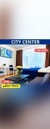 City center 1R studio with perfect view, parking