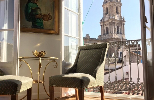 Clock Tower Malaga, next to the Cathedral and the Picasso Museum