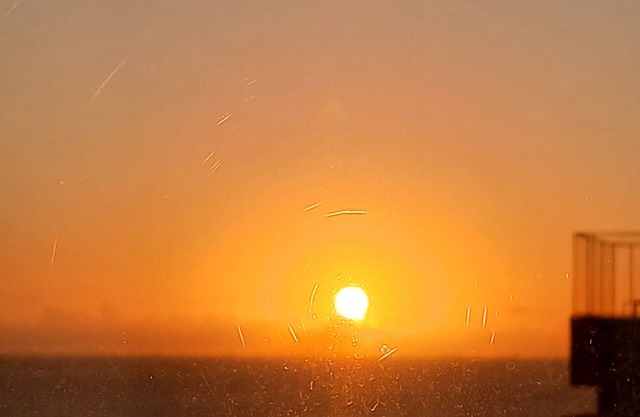 Contemplate the sunset inside the apartment