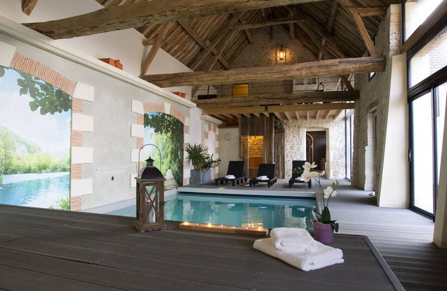 Cottage with Spa, Hammam, Sauna, Indoor heated pool privatize for you!