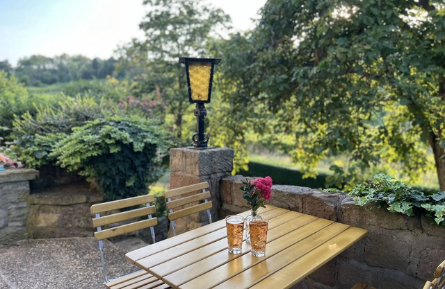 Cozy vacation apartment between forest and vineyards with terrace and garden