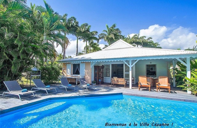 Creole villa with sea view and private pool between Ste Rose and Deshaies
