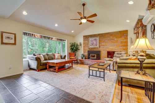 Darrington Home on River with Mountain Views