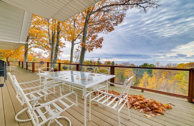 Deck & Views: Beautiful Michigan Home
