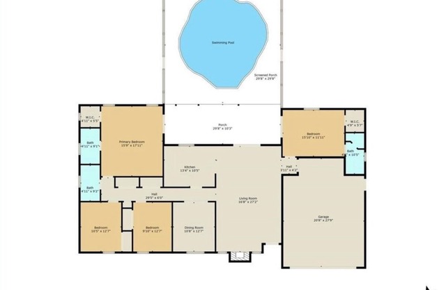 Delightful 4-bedroom waterfront house with pool in Crystal River