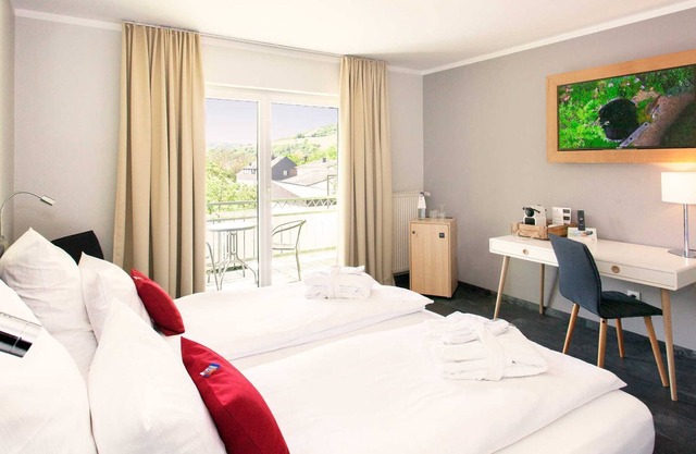 Deluxe Doppelzimmer mit Balkon - Moselhotel Weinhaus Simon