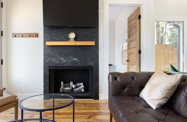 Designer Garden Home | Gas Fireplace