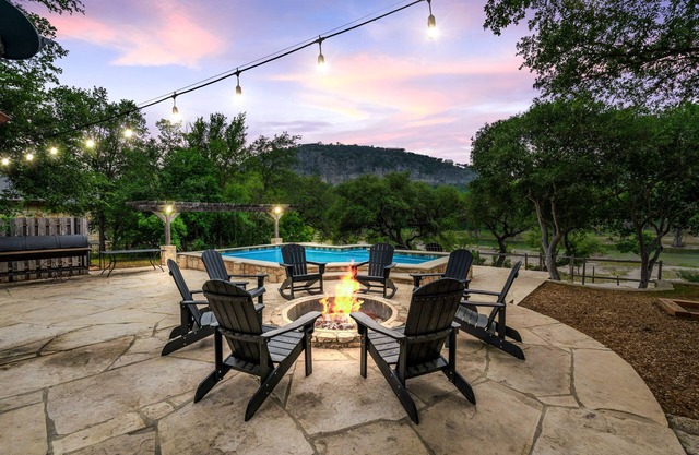 Directly ON THE Frio river, with a private pool and room for up to 37!