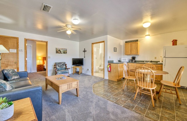 Dog-friendly, lake-view home with shared pool, tennis, WiFi, & kitchenette