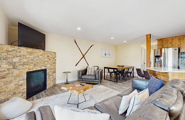 Dog-friendly mountain condo with washer/dryer, sleeps 2