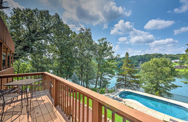 Double Down: Spacious Lakefront Retreat with Stunning Views & Hot Tub