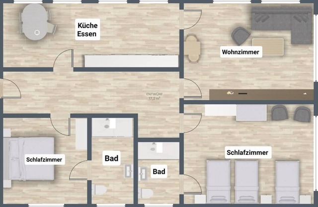 E:Nscho-Tschi, 82 sqm, 2 bedrooms, max. 5 persons