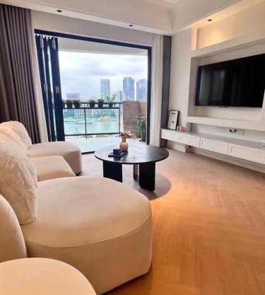 Eastern Hub - Lujiazui Branch 2bedroom Apt with Panoramic River View in Luxurious Commercial Area