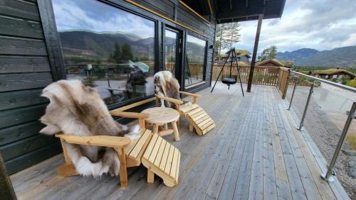 Elegant black chalet with top amenities in Vrådal