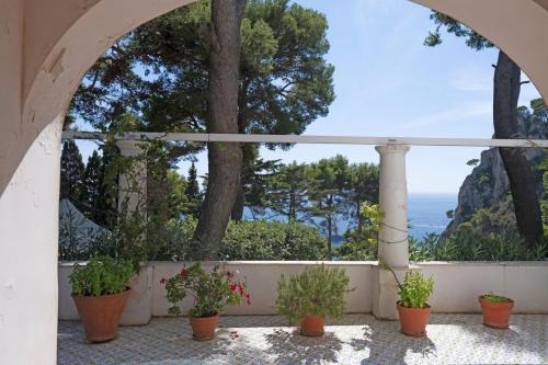 Elegant Capri Villa with Garden, Sea Access and Panoramic Terrace