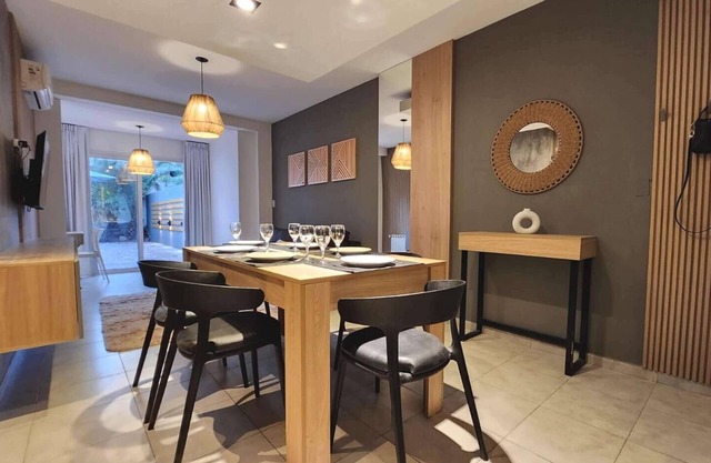 Excellent apartment with its own patio and BBQ