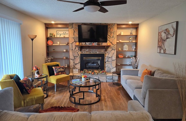 Experience the warmth of a charming home that offers a serene view.