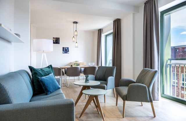 Familien-apartment für 5 Personen mit Saunanutzung in Erstklassiger Hafenlage