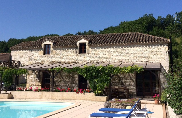 Family holiday home in rural France with large pool and far reaching views