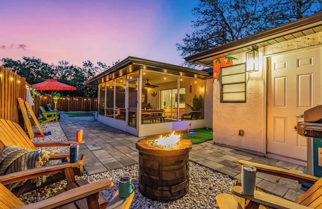 Family Pool Retreat Game-Room Near Beach