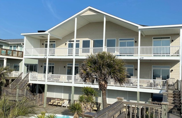 FAMILY TIME SHINES HERE– Beachfront Home with Pool- 12 Bedrooms, 12 Baths