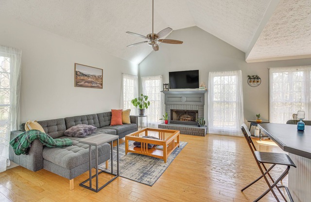 Fire Pit & Wooded Views: Family Home in Dacula!