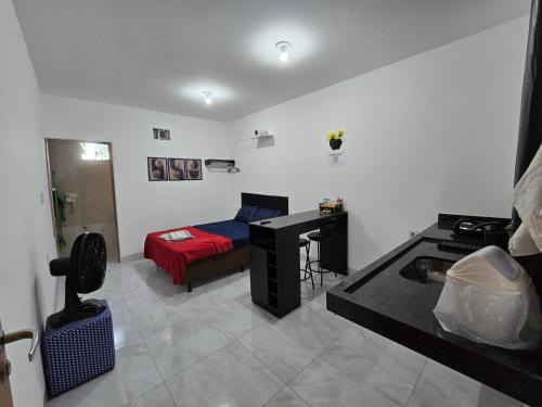 Flat completo 13 minutos de mercados, farmácias e do centro