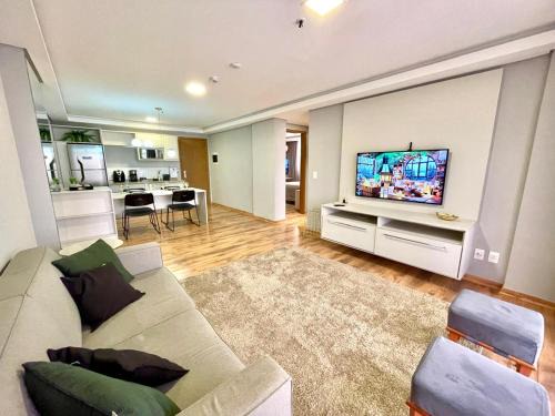 Flat Completo e Aconchegante com 2 Quartos Privado