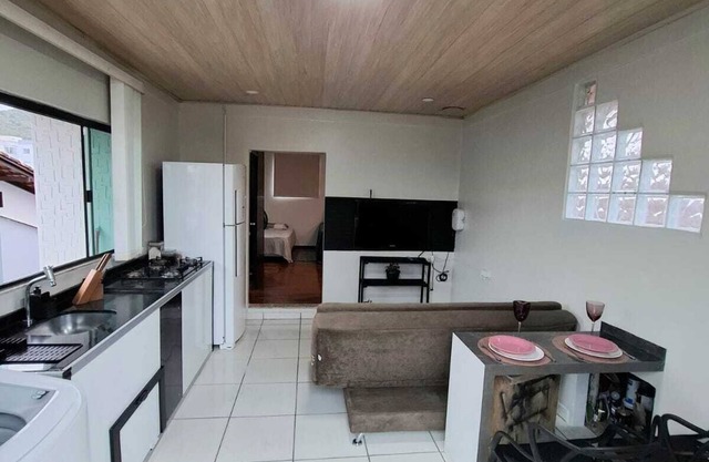 Furnished loft close to In the center with private garage.