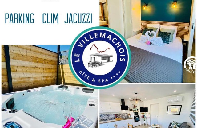 Gîte & Spa Le Villemachois - 4 étoiles - Jacuzzi couvert - Calme et Indépendant - Clim - Parking - 5 min Carcassonne