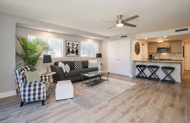 Gated community, private beach access, renovated condo!