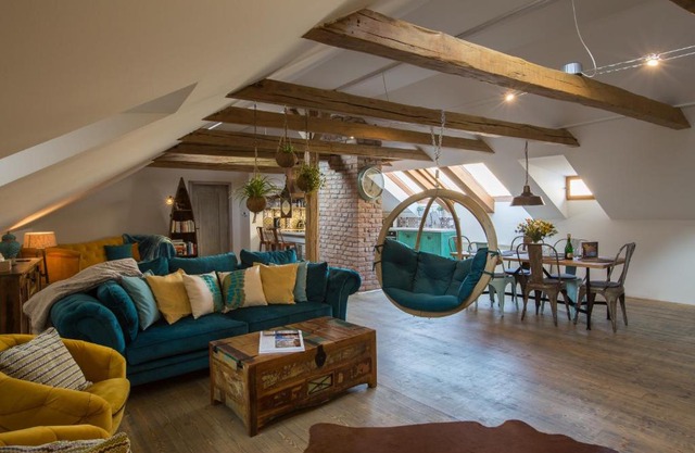 Gigantic Boho Chic 3 Bedroom 3 Bathroom Loft with Hanging Chair