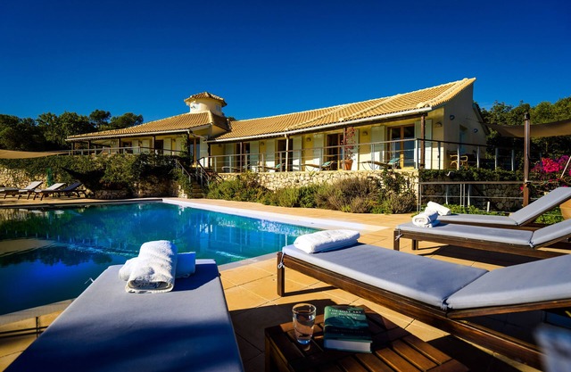 Grand Designs featured villa, large private pool with panoramic sea views