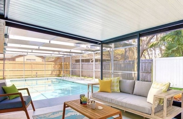 Green Pool House Oasis with Hot Tub