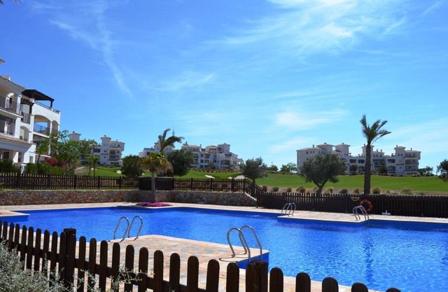 Ground Floor Corner Apartment With Terrace & Pool. Views To Golf Course & Hills