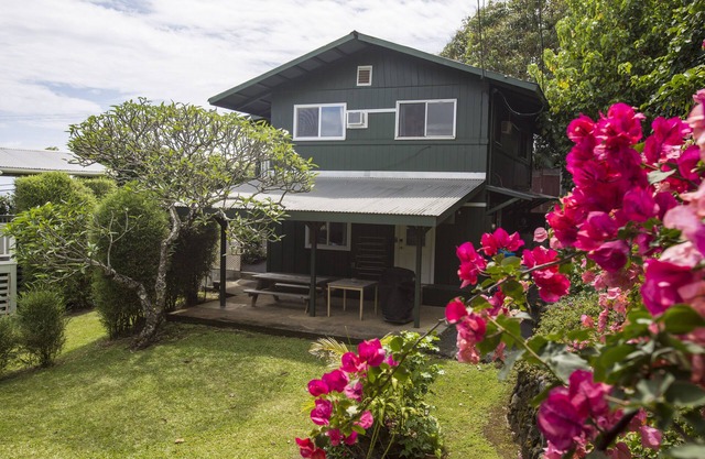 Hana Bay View 3 BR/2 BA house sleeps 6 comfortably with 2 patios.