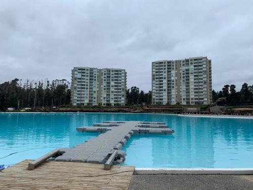 Hermoso Depto full equipado 2D y 2B vista al Mar, Laguna y Dunas