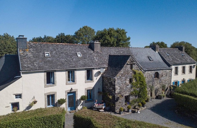Historic home in the Monts D'Arrée now a dog-friendly gîte with swimming pool