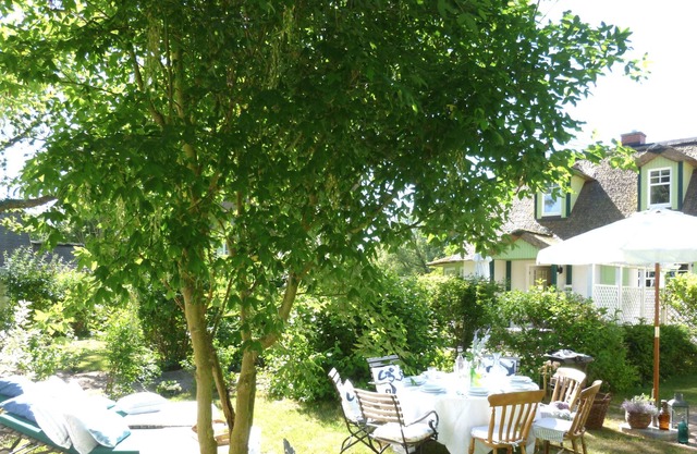 Holiday house near the beach with upscale furnishings, garden, fireplace, WiFi