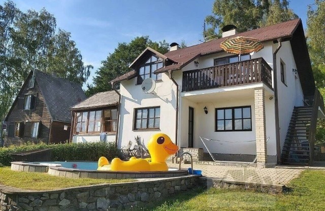 Holiday house with 2 separate apartments with swimming pool, unobstructed view of Lipno dam
