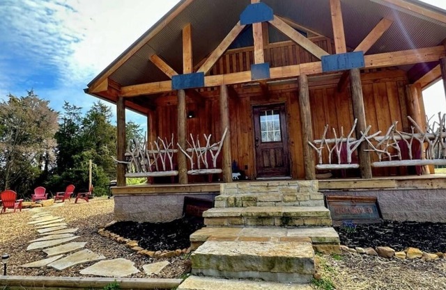 Homestead cabin on the hill