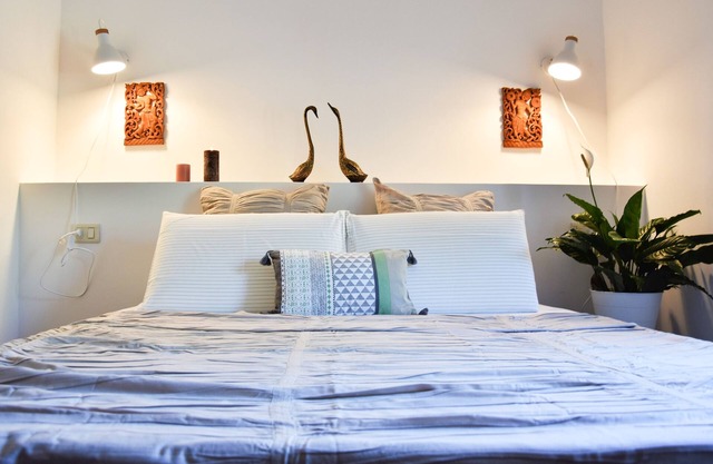 immersed into the peacefulness of a wood